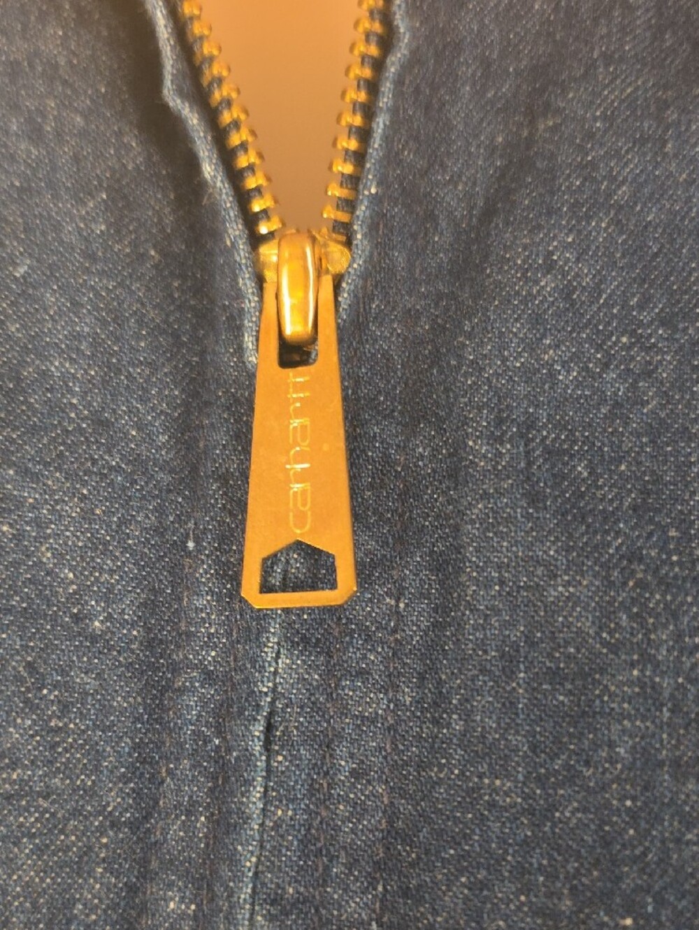 Vintage Carhartt Blue Denim 100% Cotton Detroit Jacket with Red Lining Size 40T - Picture 5 of 16
